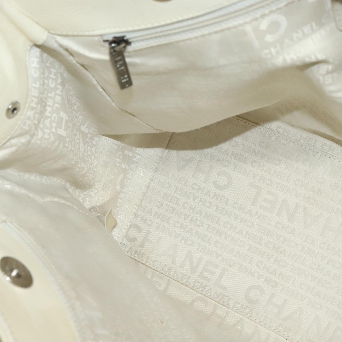 Chanel Reissue Cerf Executive Tote Leather, WHITE, LEATHER, Tote bag