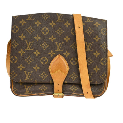 Louis Vuitton Cartouchiere Monogram, Brown, Canvas, Shoulder Bag