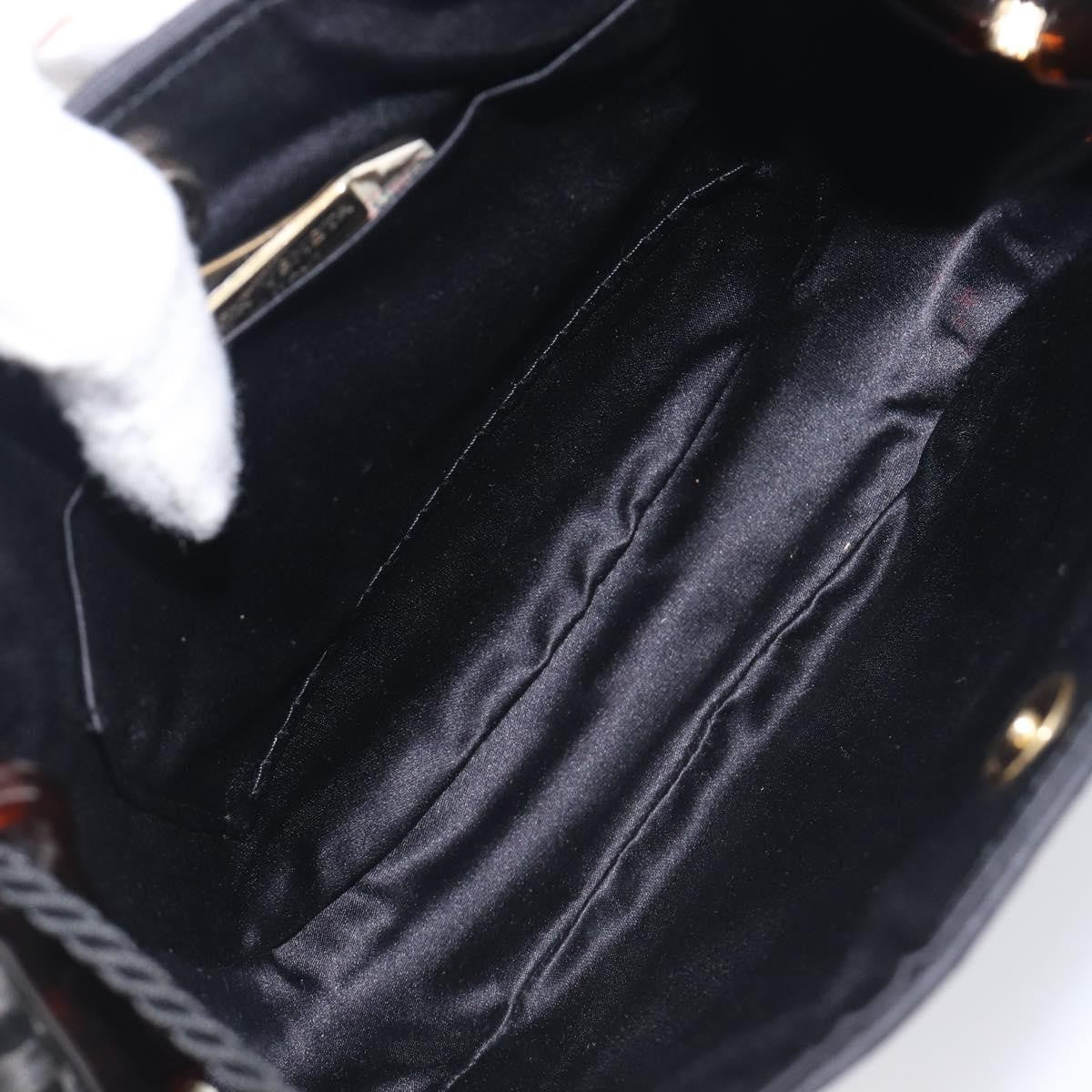 Bottega Veneta Vintage Intrecciato Hobo Nylon, Black, Nylon, Shoulder Bag