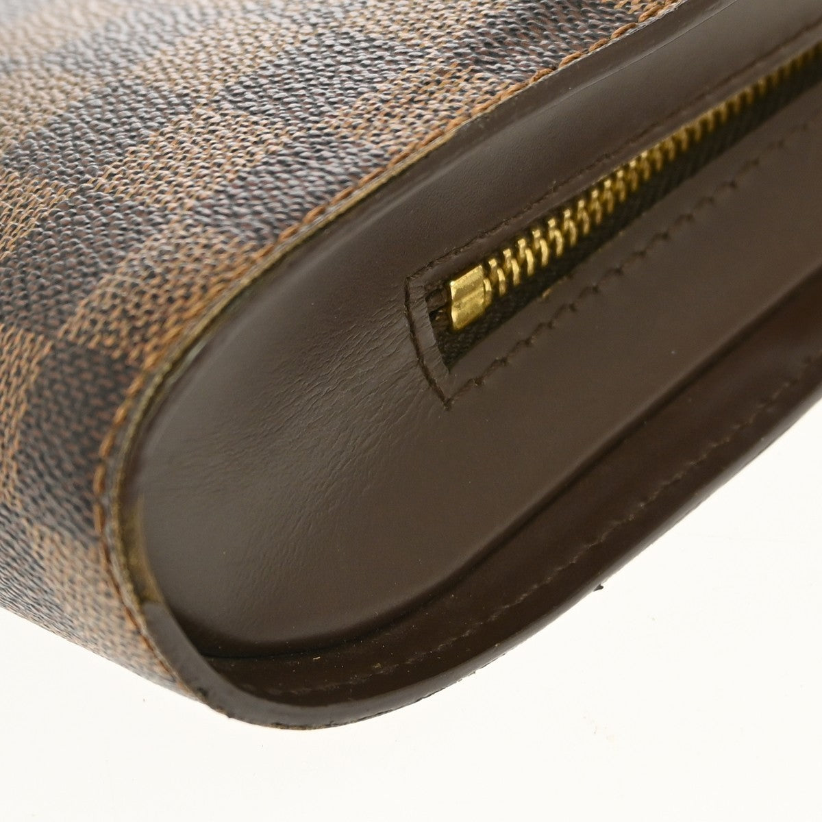 Louis Vuitton Pochette Saint Louis Damier Ebene, Brown, Canvas, Clutch