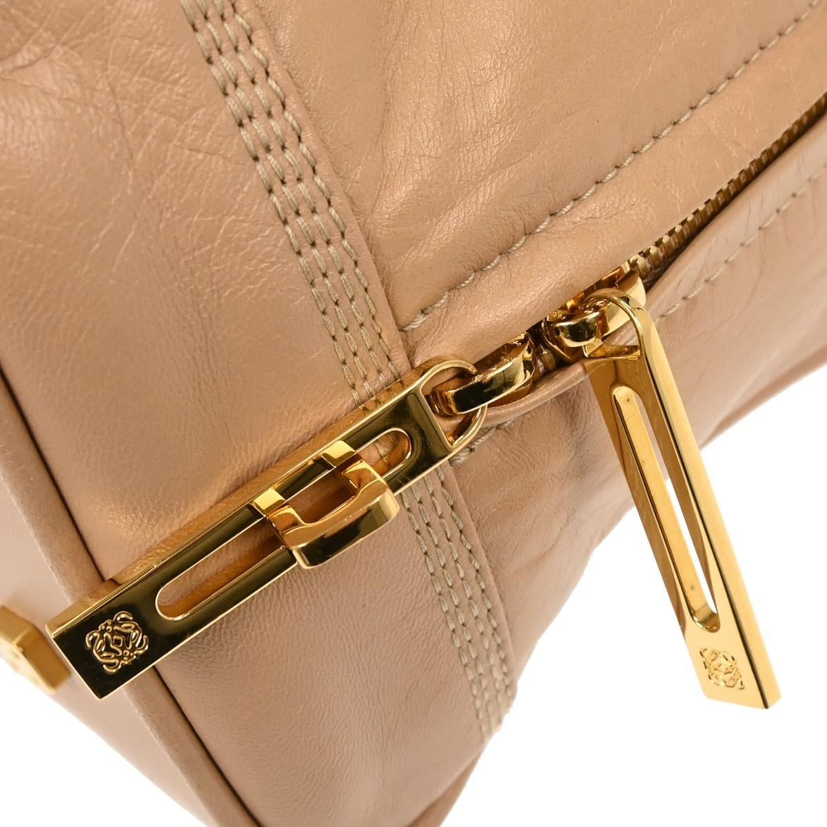 Loewe Amazona Leather, Beige, Leather, Handbag