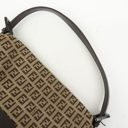 Fendi Fendi mamma baguette Jacquard Canvas, Beige, Canvas, Handbag