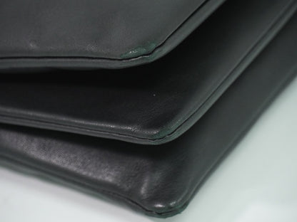 Celine Trio Leather, Black, Leather, Crossbody Bag