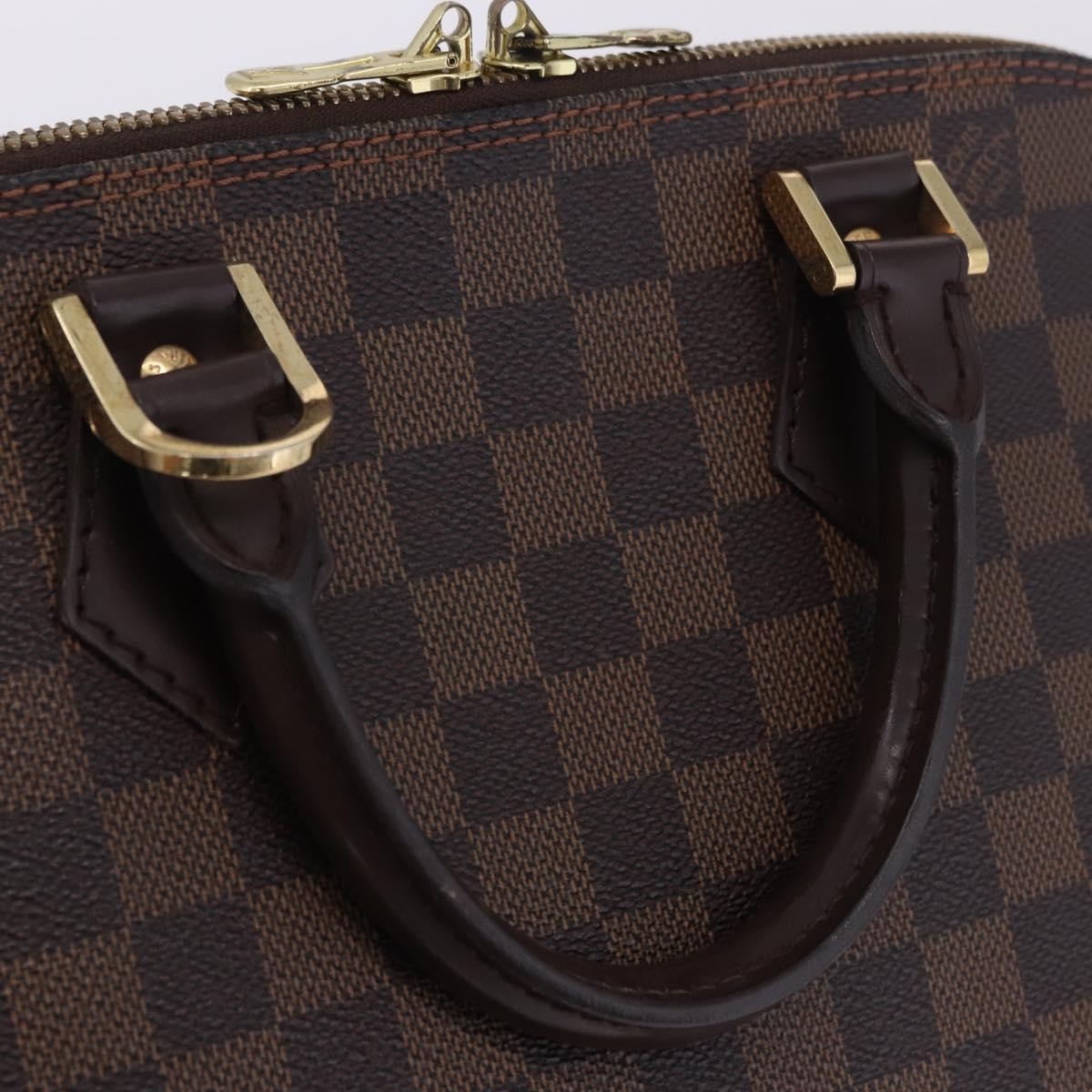 Louis Vuitton Alma Damier, Brown, Canvas, Handbag
