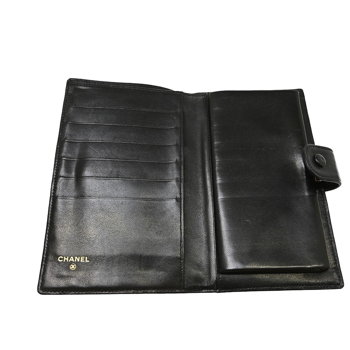 Chanel Timeless CC French Lambskin, Black, Calfskin, Wallet