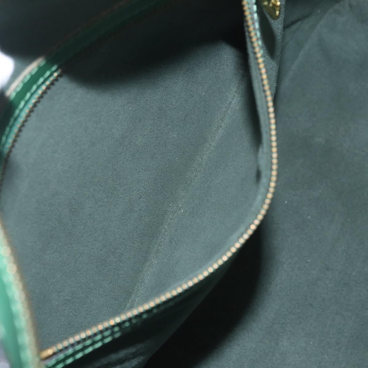 Louis Vuitton Lussac Epi Leather, Green, Leather, Handbag