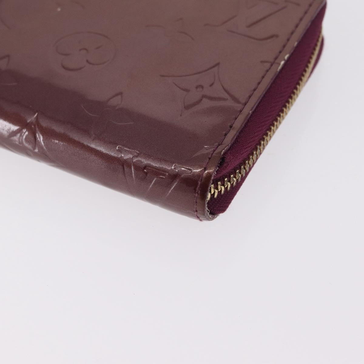 Louis Vuitton Zippy Monogram Vernis, Purple, Patent Leather, Wallet
