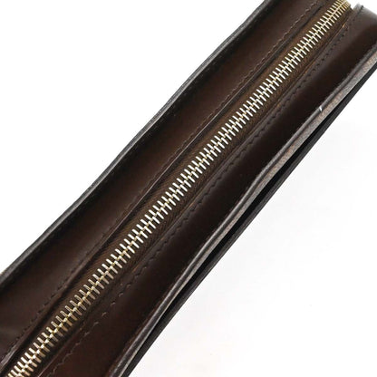 Louis Vuitton Pochette Saint Louis Damier Ebene, Brown, Canvas, Clutch