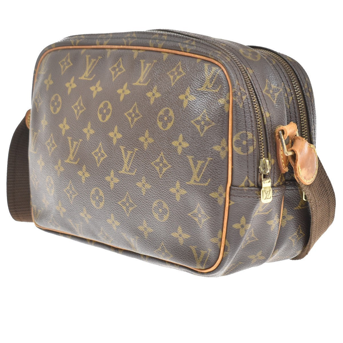 Louis Vuitton Reporter Monogram Canvas, Brown, Canvas, Shoulder Bag