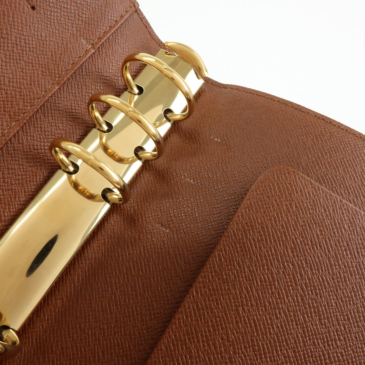 Louis Vuitton Ring Agenda Cover Monogram Canvas, Brown, Canvas, Briefcase