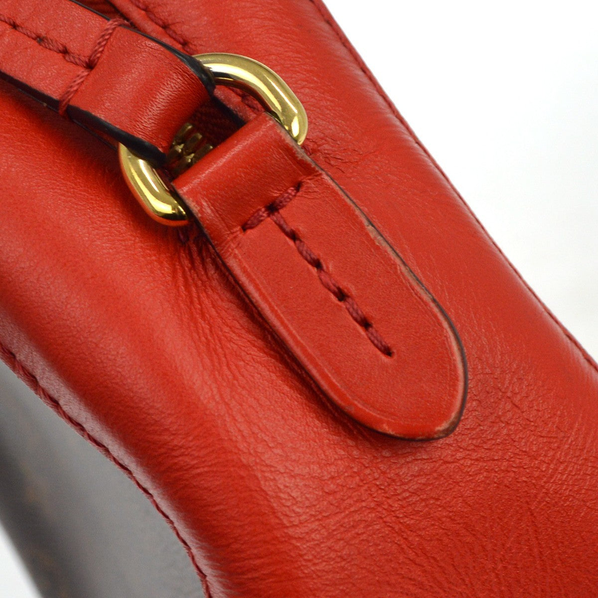 Louis Vuitton Saintonge Monogram Canvas with Leather, Brown, Canvas, Shoulder Bag