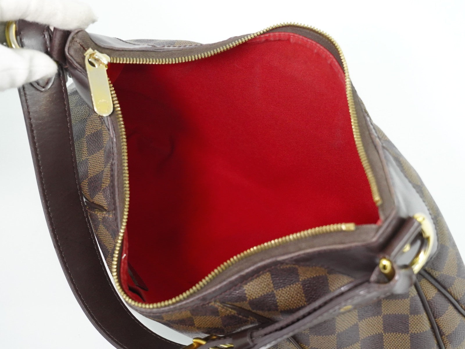 Louis Vuitton Thames Damier Ebene, Brown, Canvas, Shoulder Bag