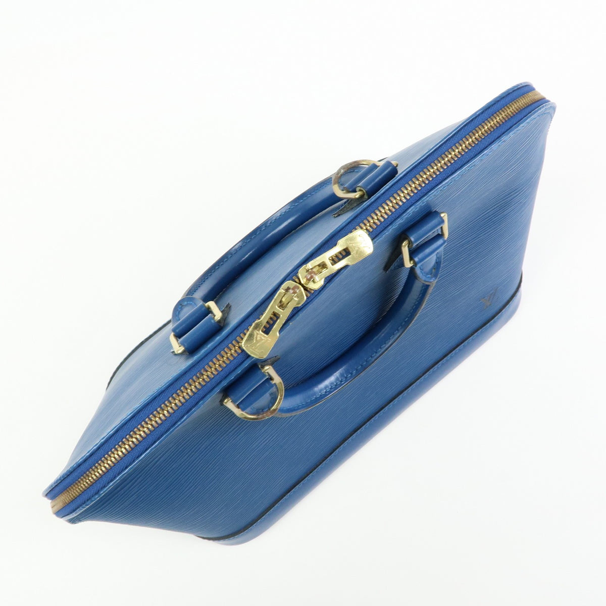 Louis Vuitton Alma Epi Leather, Blue, Leather, Handbag