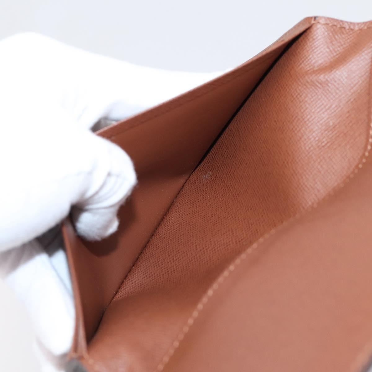 Louis Vuitton Porte Valeurs Checkbook Monogram Canvas, Brown, Canvas, Wallet