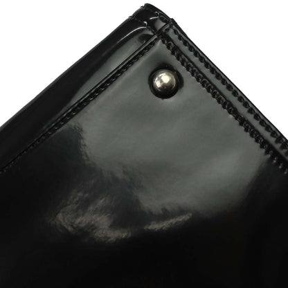 Chanel Lipstick Open Tote Patent Vinyl, Black, Patent Leather, Tote Bag