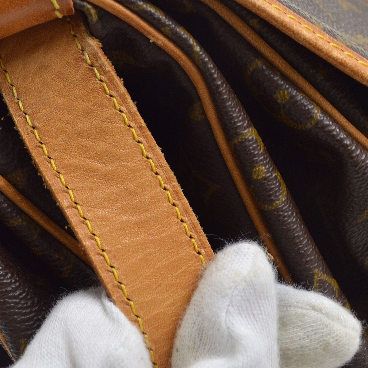 Louis Vuitton Saumur Monogram Canvas, Brown, Canvas, Shoulder Bag