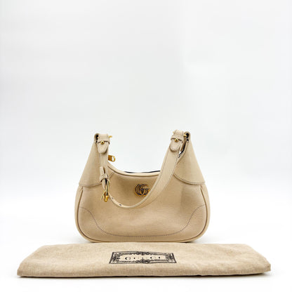 Gucci Aphrodite Leather, Beige, Leather, Shoulder Bag