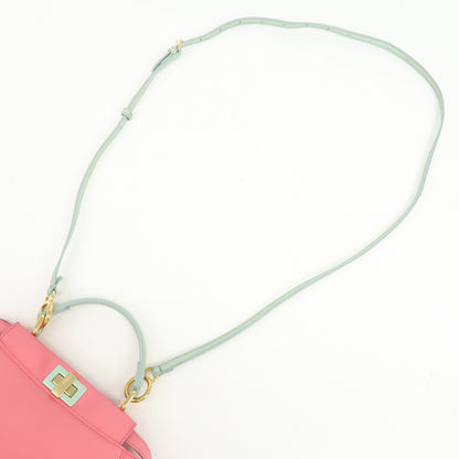 Fendi Peekaboo Leather, Pink, Leather, Handbag