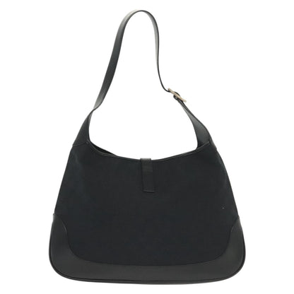 Gucci Jackie Original Shoulder Bag Diamante Coated Canvas, BLACK, CANVAS, Shoulder bag