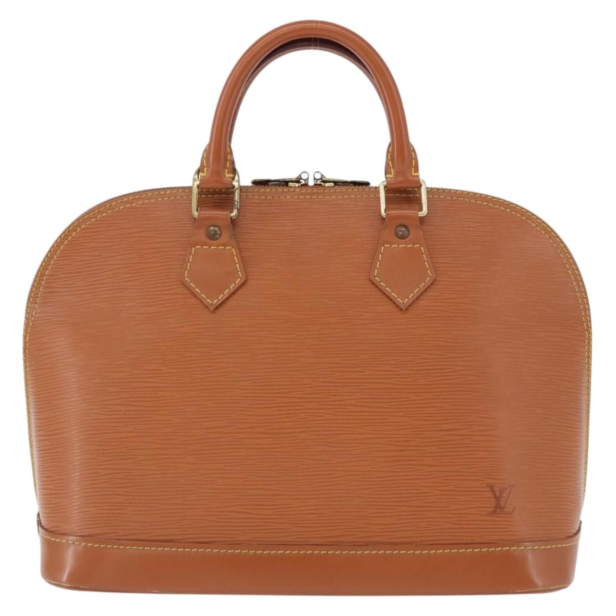 Louis Vuitton Alma Epi Leather, Gold, Leather, Handbag