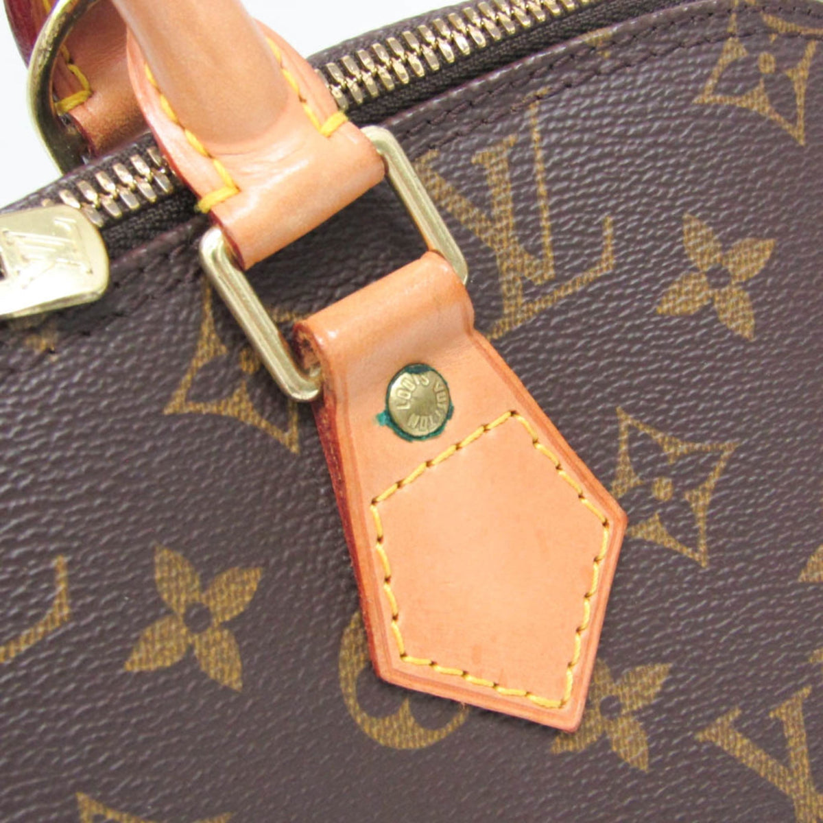 Louis Vuitton Alma Monogram Canvas, Brown, Canvas, Handbag