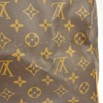 Louis Vuitton Keepall Bandoulière Monogram, Brown, Canvas, Travel Bag