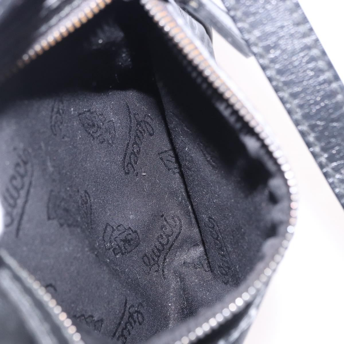 Gucci Zip GG Imprime, Black, Canvas, Shoulder Bag