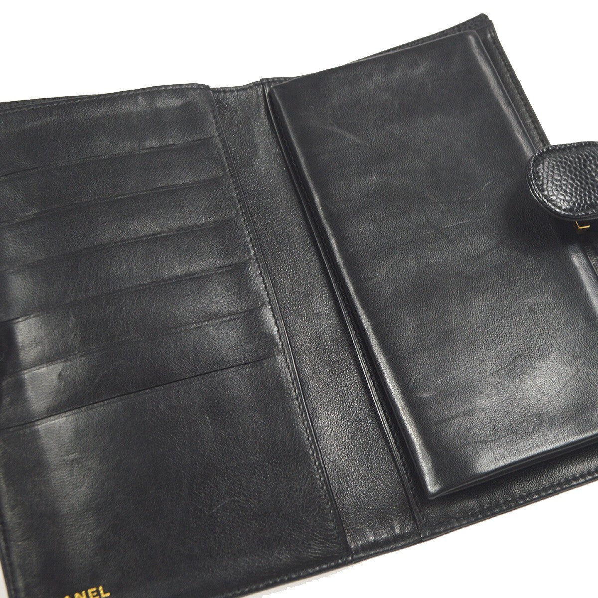 Chanel Timeless CC French Caviar, Black, Leather, Wallet