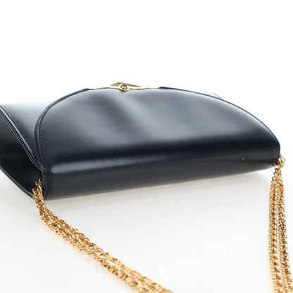 Cartier Sapphire Line Leather, Navy, Leather, Shoulder Bag