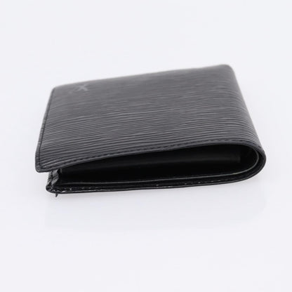 Louis Vuitton Marco Epi Leather, Black, Leather, Wallet