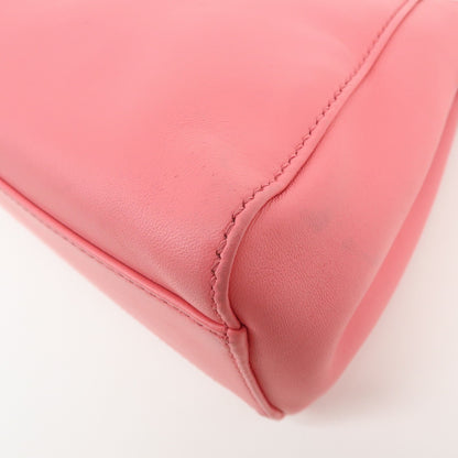 Fendi Peekaboo Leather, Pink, Leather, Handbag