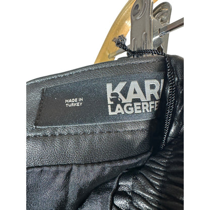 NWT KARL LAGERFELD Leather Midi Skirt