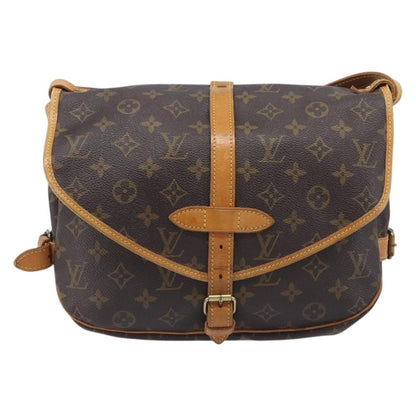 Louis Vuitton Saumur Monogram Canvas, Brown, Canvas, Shoulder Bag