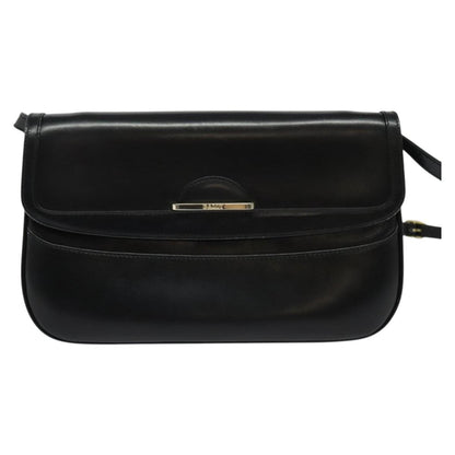Bally Vintage Leather, Black, Leather, Shoulder Bag