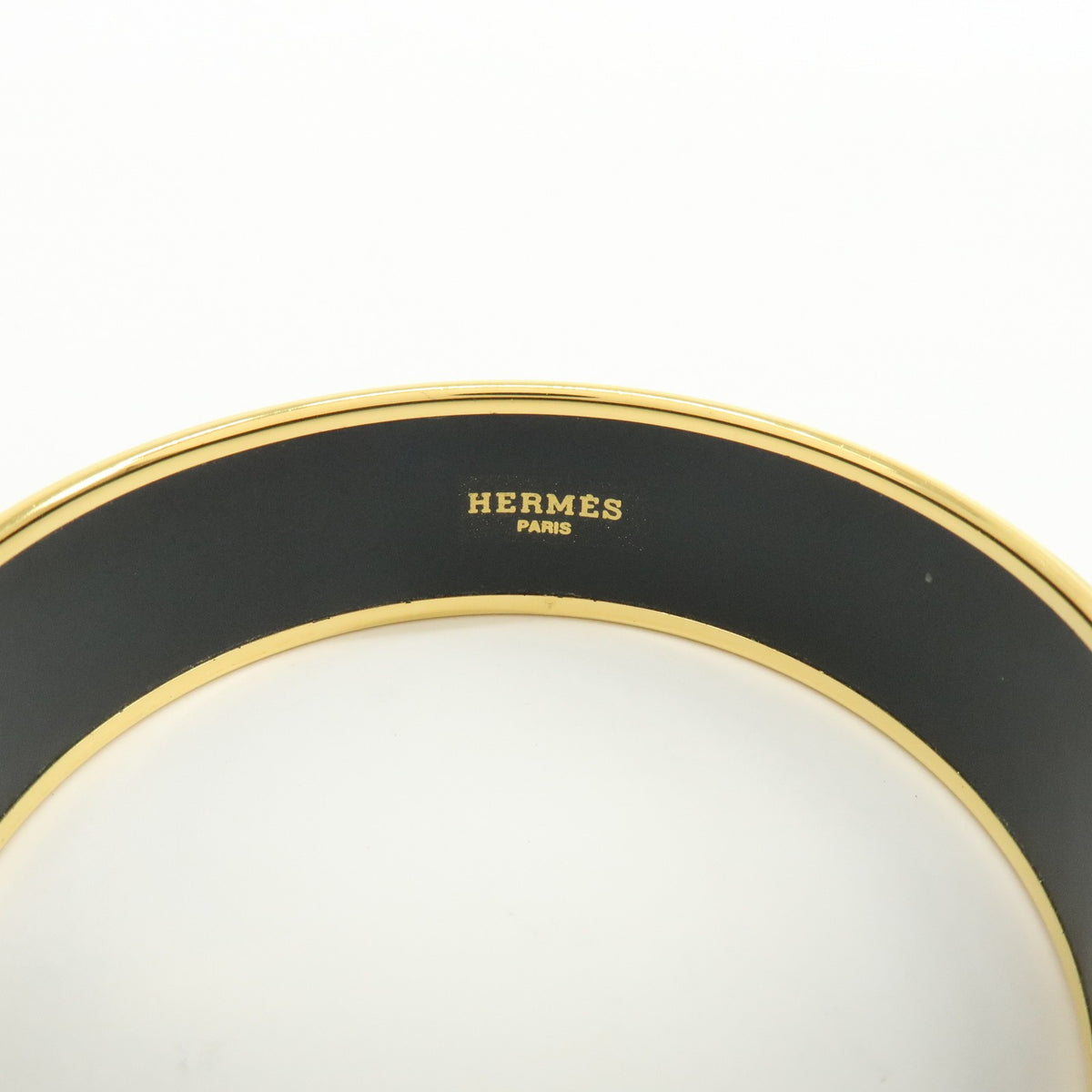 Hermes Caleche Bangle Enamel, Multicolour, Gold Plated, Bracelet