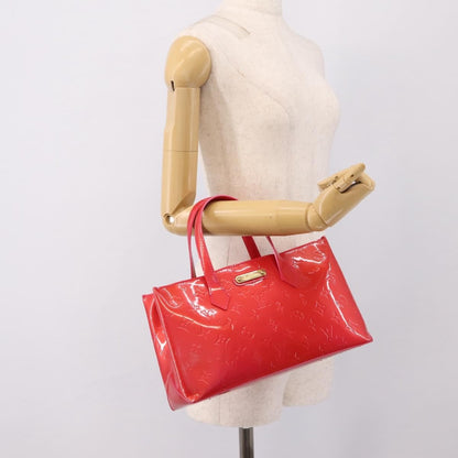 Louis Vuitton Wilshire Monogram Vernis, Pink, Patent Leather, Tote Bag