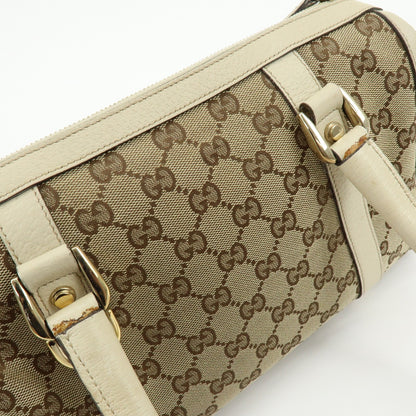 Gucci Abbey Boston GG Canvas, Beige, Canvas, Handbag