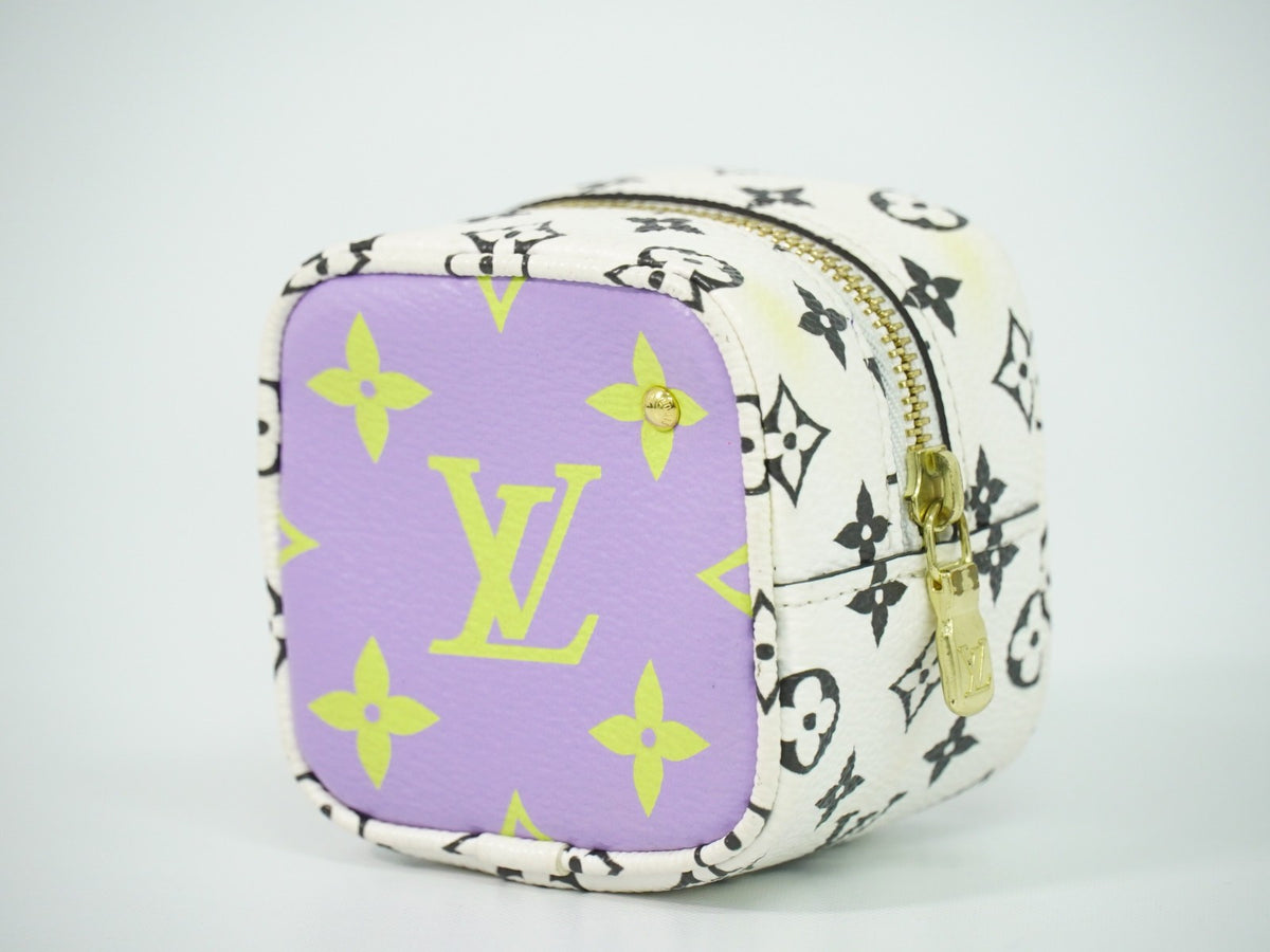 Louis Vuitton Cube Coin Purse Limited Edition Colored Monogram Giant, Multicolour, Canvas, Clutch