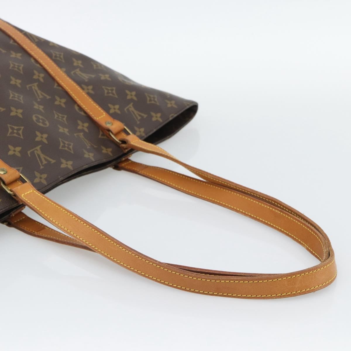 Louis Vuitton Shopping Sac Monogram Canvas, Brown, Canvas, Handbag