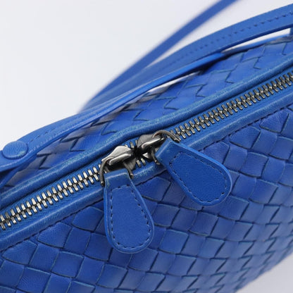 Bottega Veneta Nodini Intrecciato Nappa, Blue, Leather, Shoulder Bag
