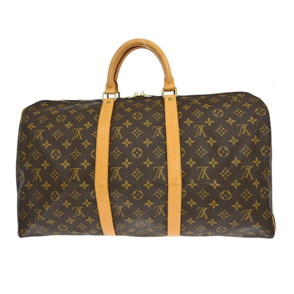 Louis Vuitton Keepall Monogram Canvas, Brown, Canvas, Travel Bag
