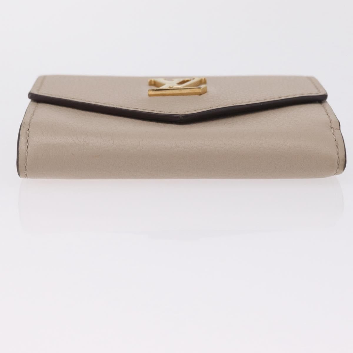 Louis Vuitton Lockmini Leather, Beige, Leather, Wallet