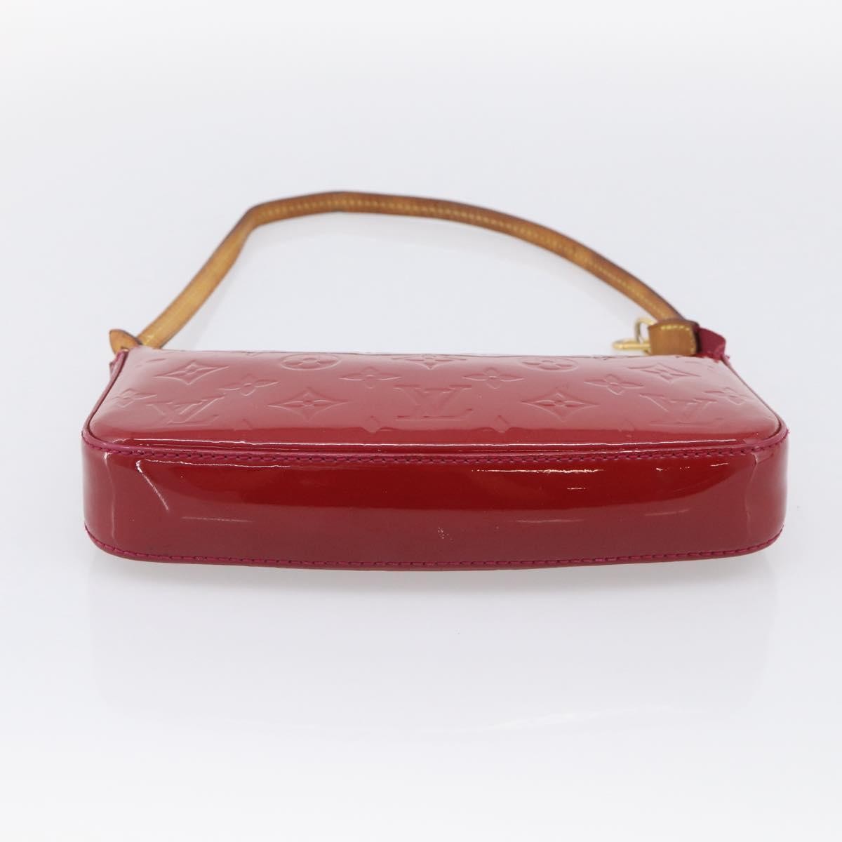Louis Vuitton Pochette Accessoires NM Monogram Vernis, Pink, Patent Leather, Clutch