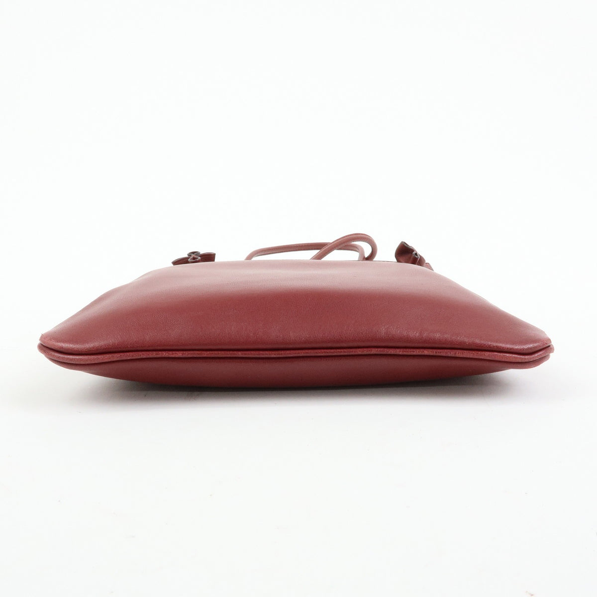 Hermes Aline Milo Lambskin and Swift, Burgundy, Leather, Handbag