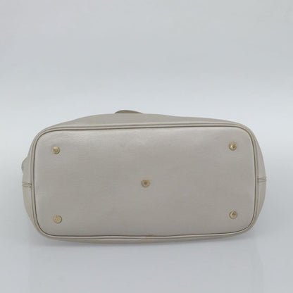Bvlgari Vintage Leather, Gray, Leather, Tote Bag
