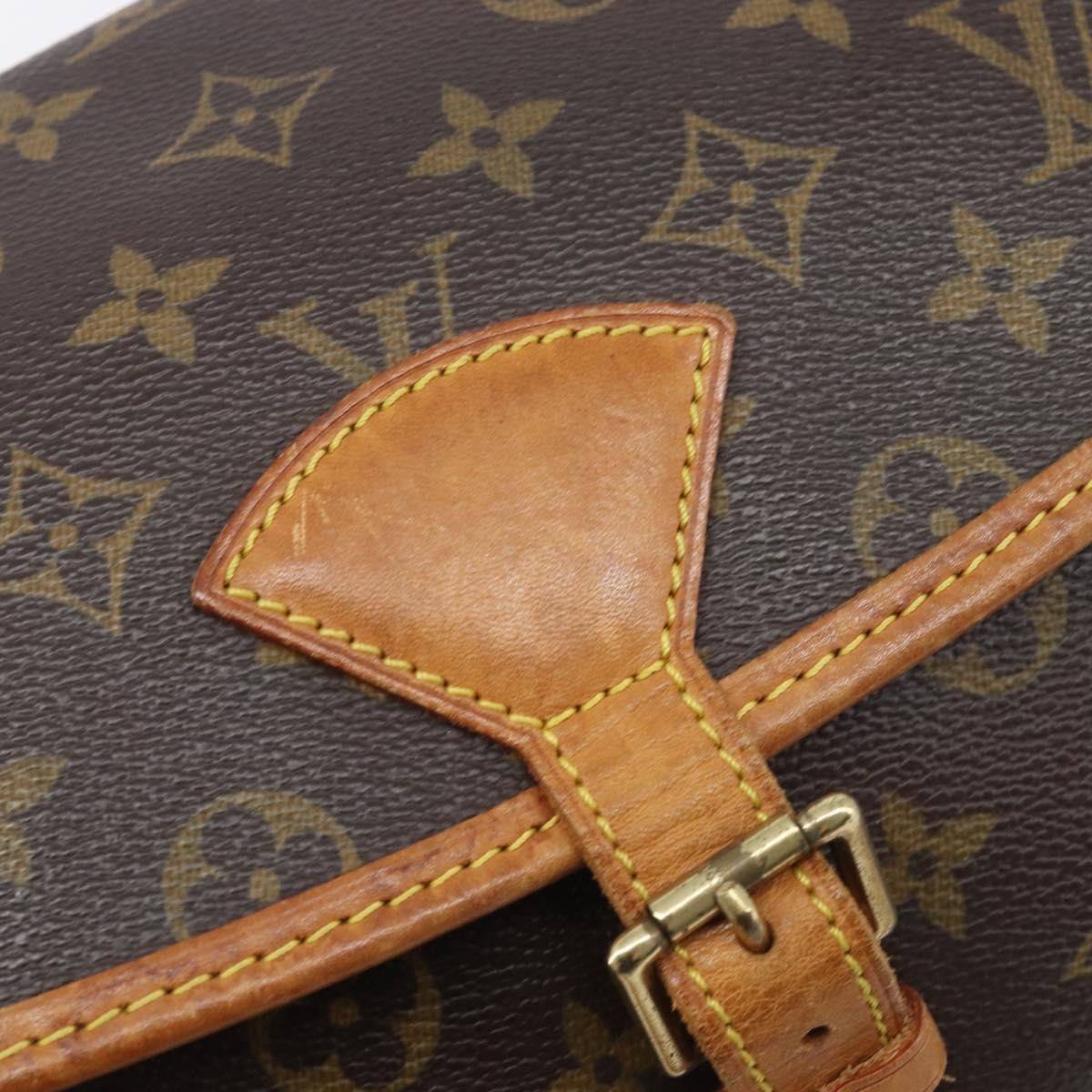 Louis Vuitton Sologne Monogram Canvas, Brown, Canvas, Handbag