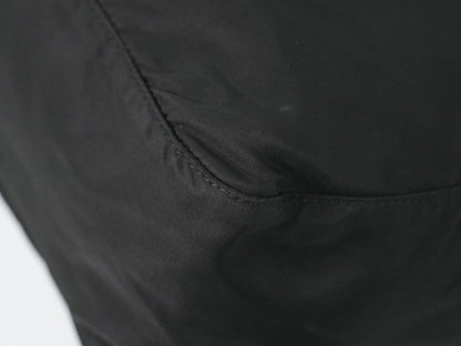 Prada Zip Buckle Messenger Tessuto, Black, Nylon, Shoulder Bag