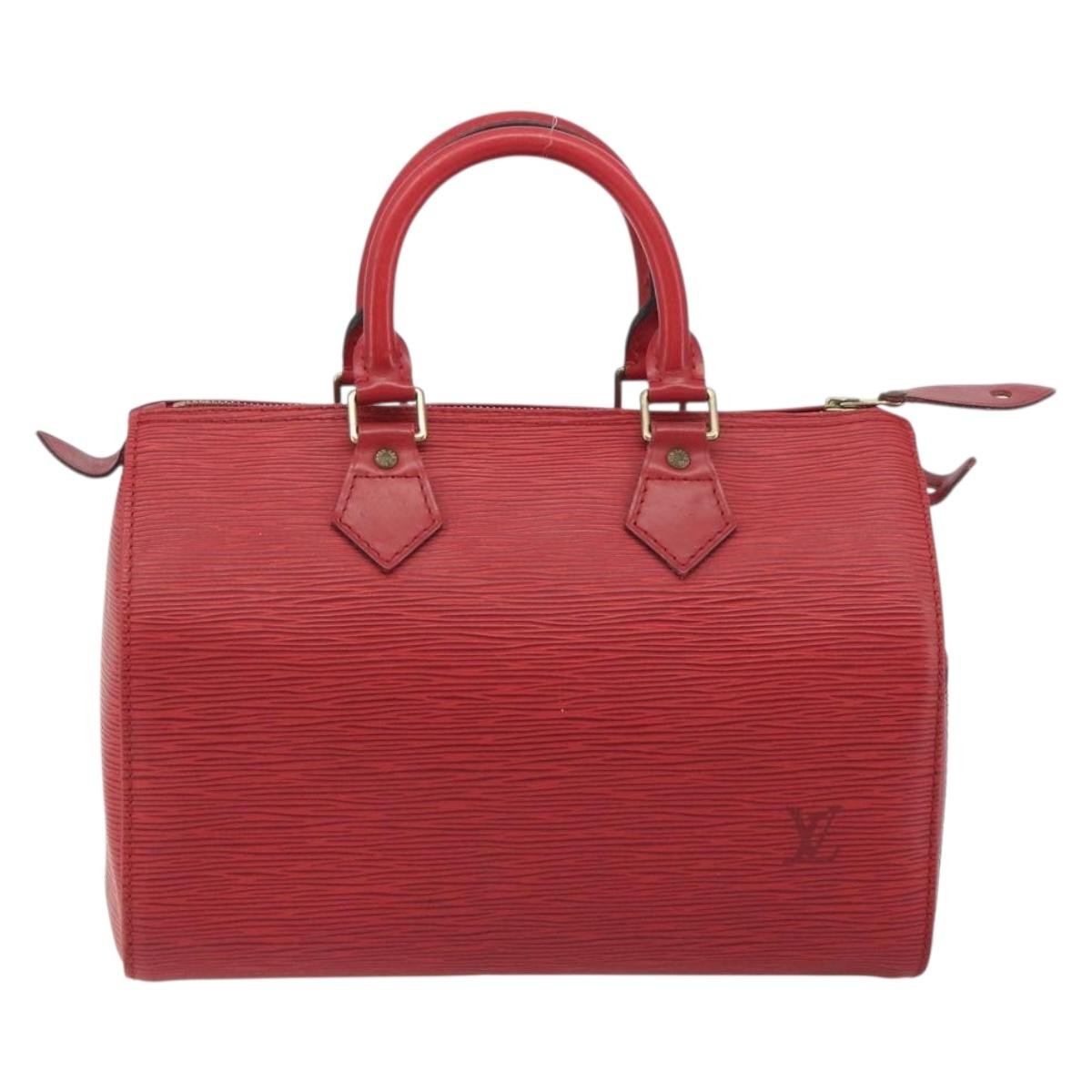 Louis Vuitton Speedy Epi Leather, Red, Leather, Handbag