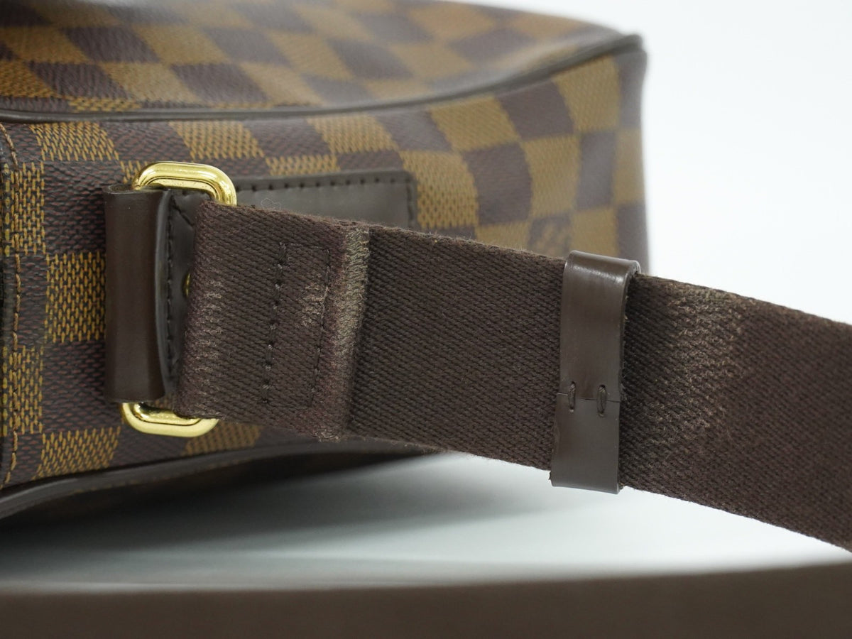 Louis Vuitton Shelton Messenger Damier Ebene, Brown, Canvas, Shoulder Bag