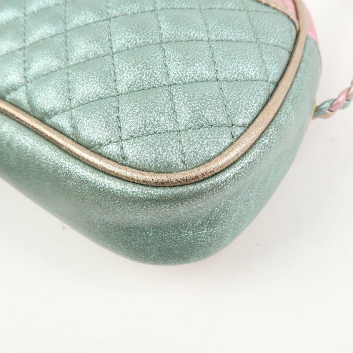Gucci Trapuntata Camera Quilted Laminated Leather, Pink, Leather, Handbag